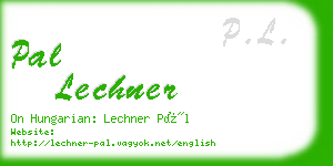 pal lechner business card